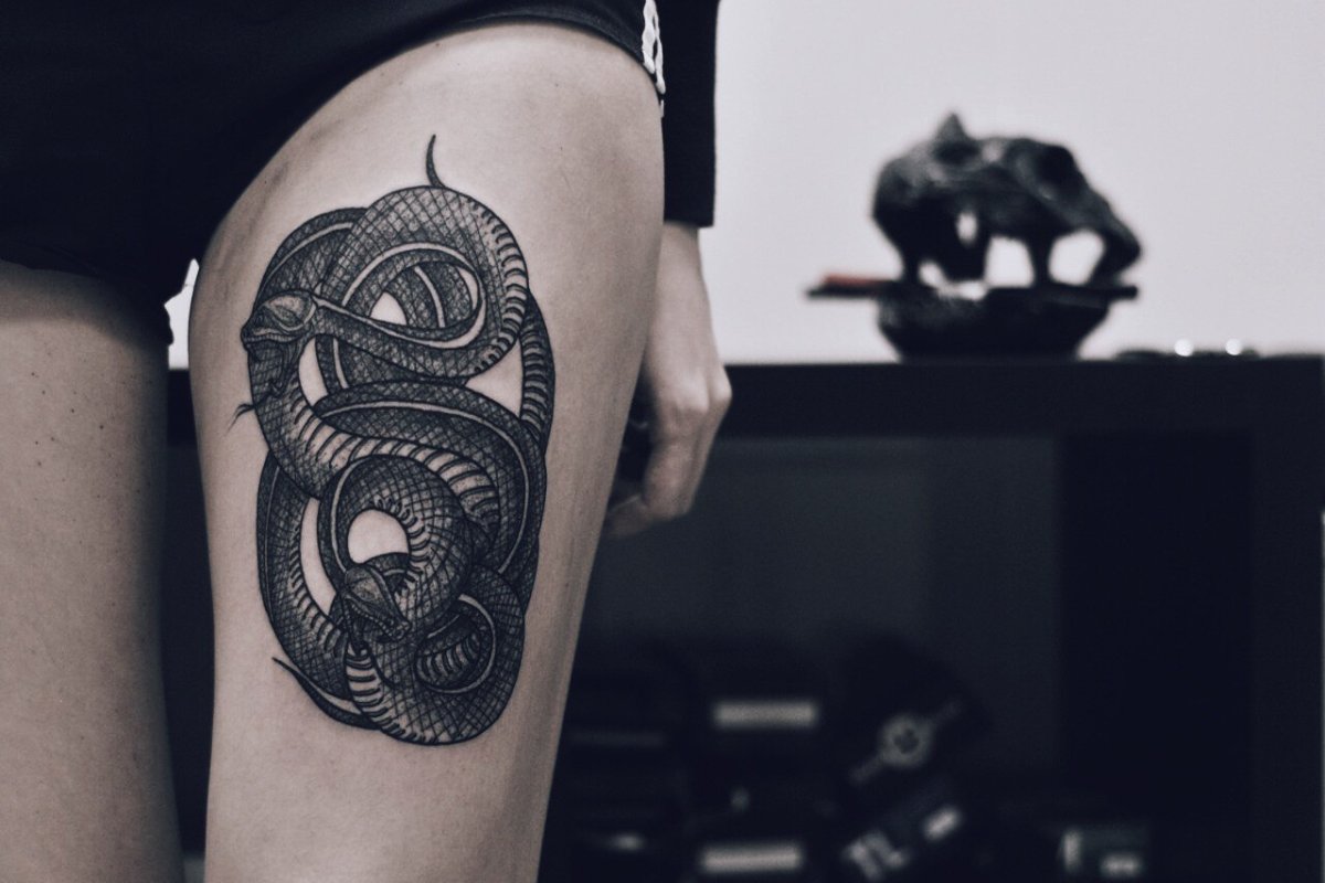 Татуировка змея на плече - 74 фото 58 Татуировка змея на плече - 74 фото 58 тату