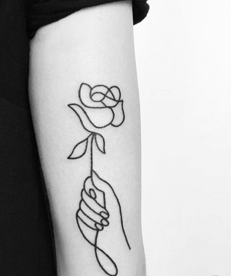 Татуировки для девочек подростков: маленькие и милые (64 фото) 44 Простые тату