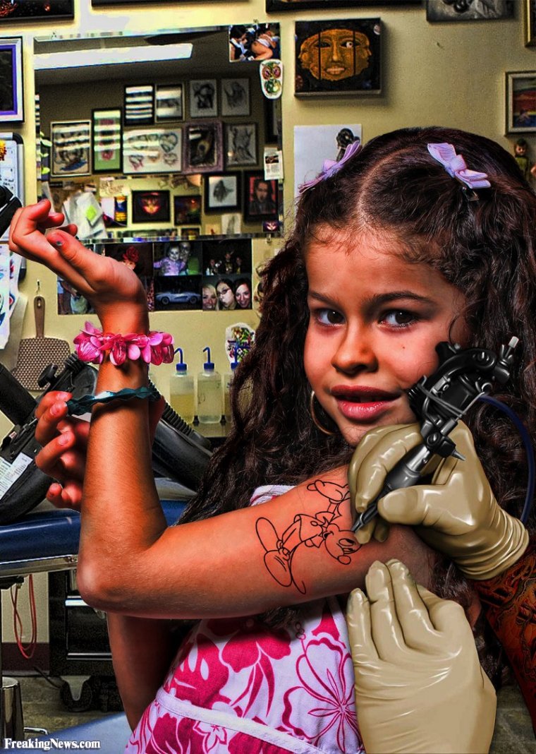 Татуировки для девочек подростков: маленькие и милые (64 фото) 57 Тату для детей